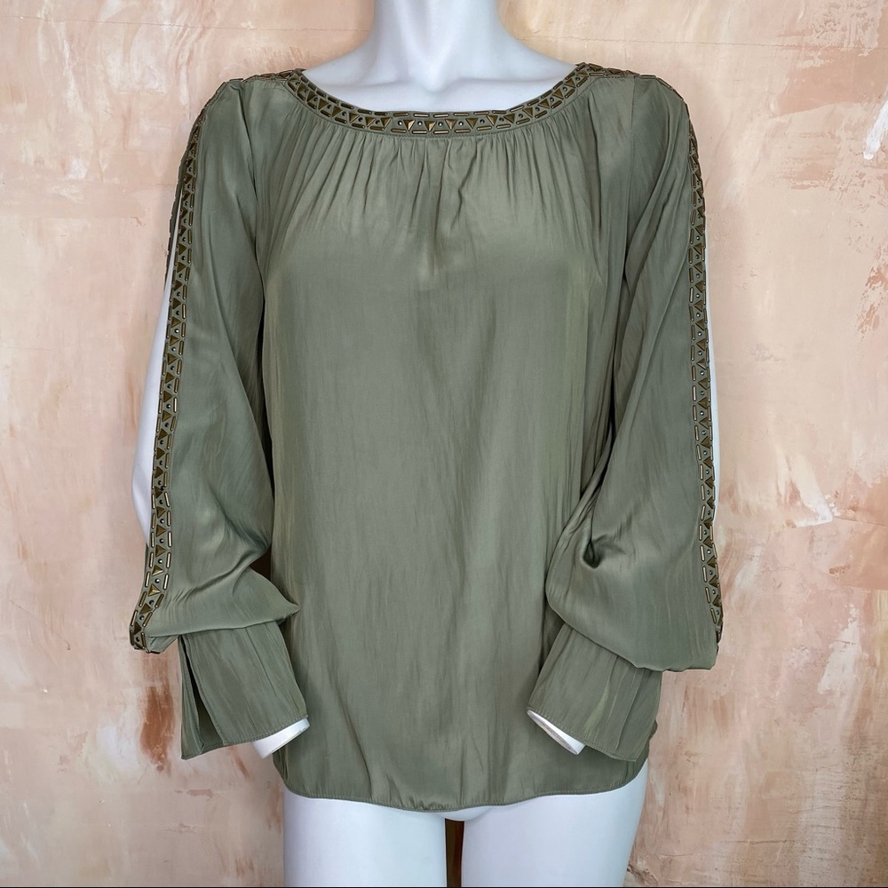 Small Ramy Brook Clara Slit Sleeve Blouse